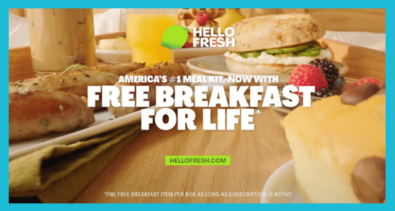 HelloFresh free breakfast show with local influencer