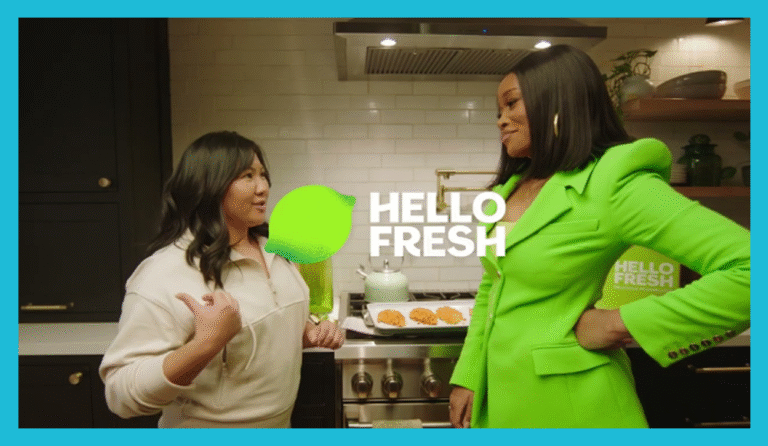 HelloFresh influencer unboxing challenge content