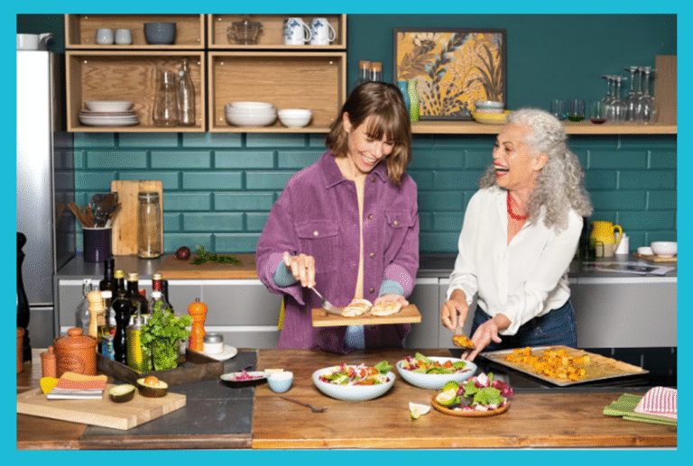 HelloFresh content featuring people applying their products in real-life setting