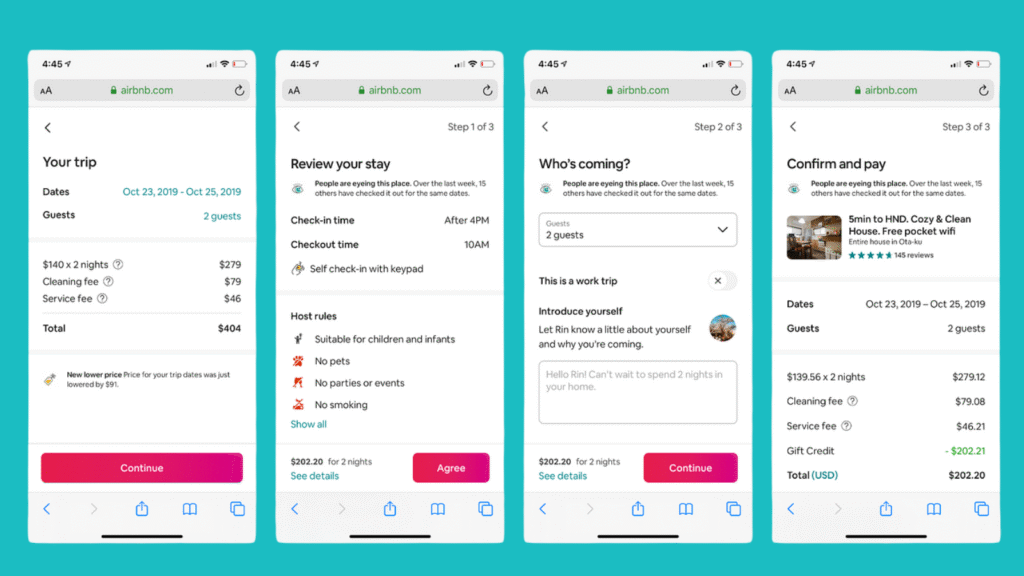 Airbnb conversion design