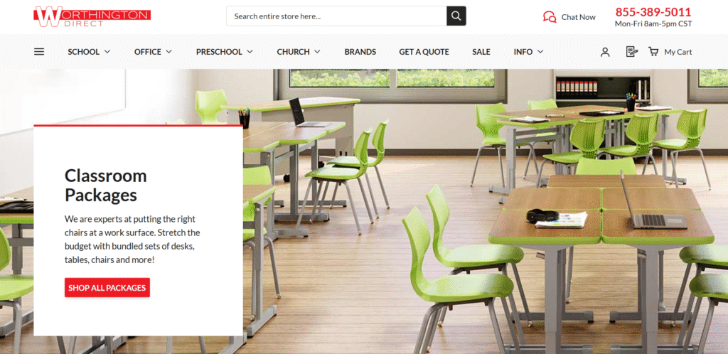 worthingtondirect website for case study