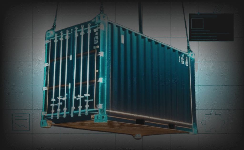 Container Marketing advantages infographic made by aboveA.tech