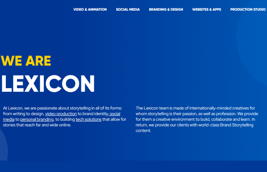 Lexicon agency mission statement