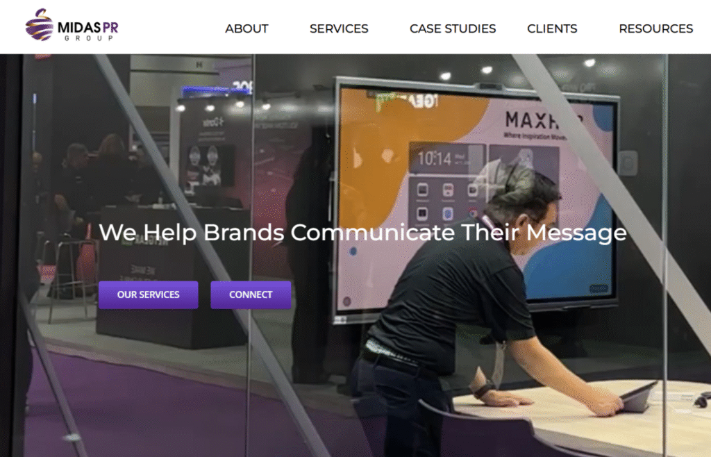 Midas PR Group best public relation agency in Thailand website