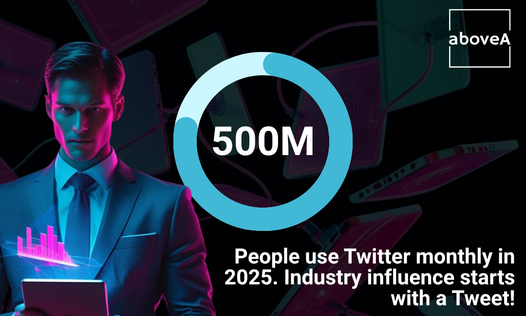 People use Twitter monthly in 2025. Industry influence starts with a Tweet!