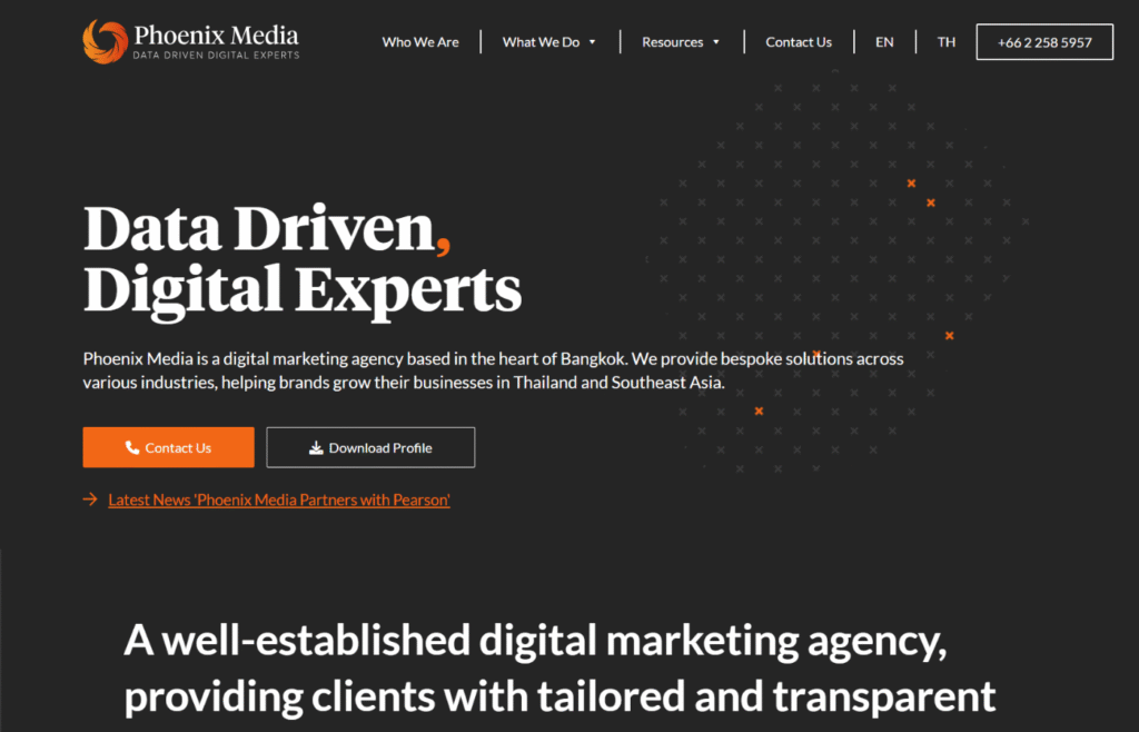 Phoenix Media is a digital marketing agency based in the heart of Bangkok