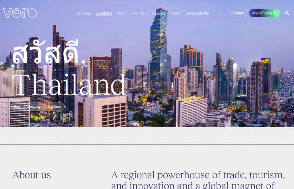 Vero agency - suitable for brands entering multiple asean countries