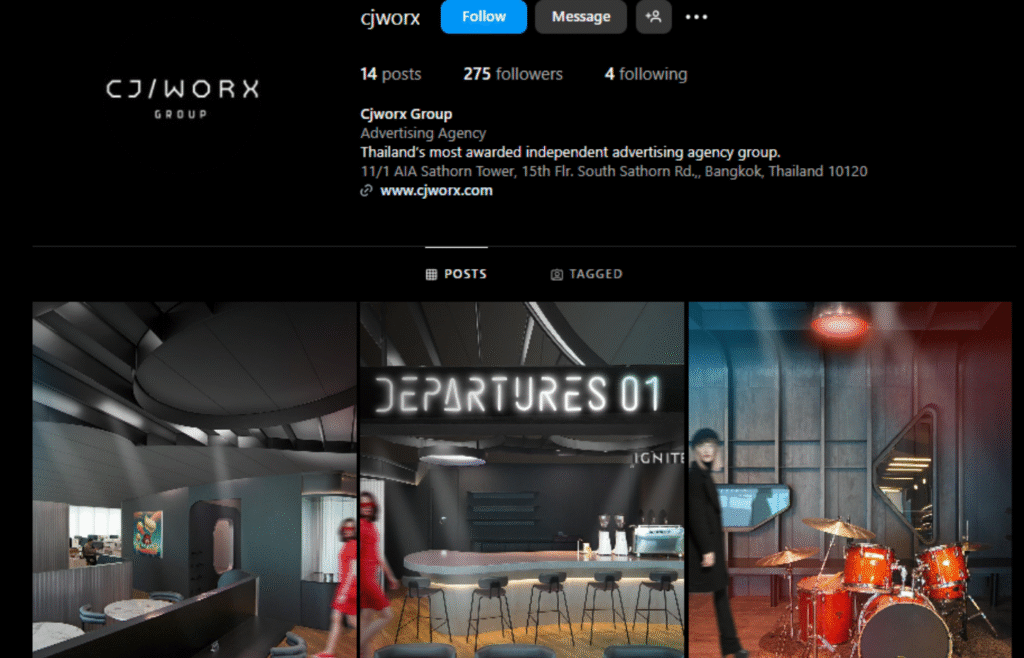 cjworx instagram depicting their graphic design examples