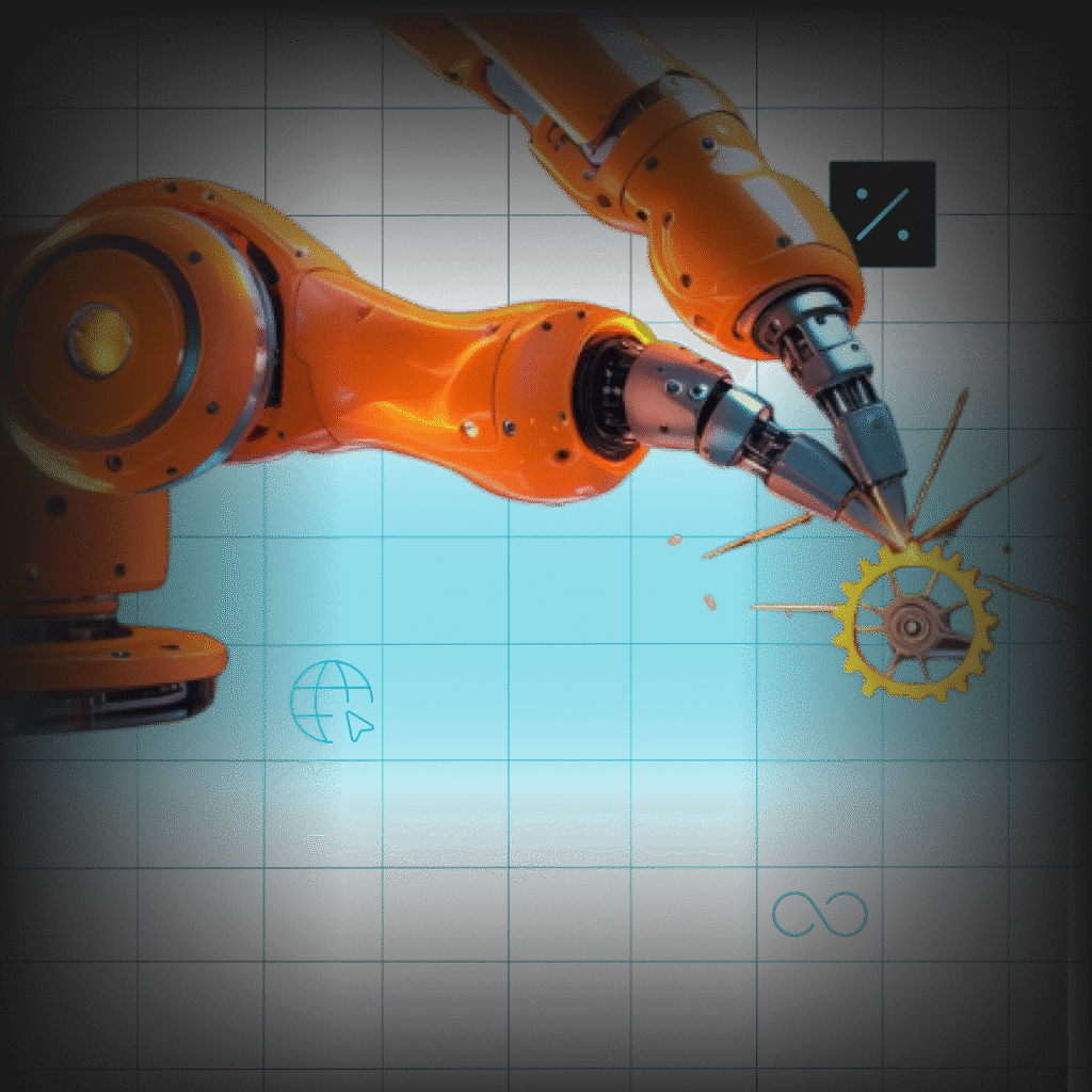 industrial manufacturing advertising and online growth infographic abovea.tech