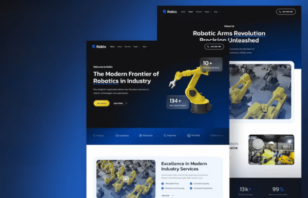 robotic client example by aboveA.tech