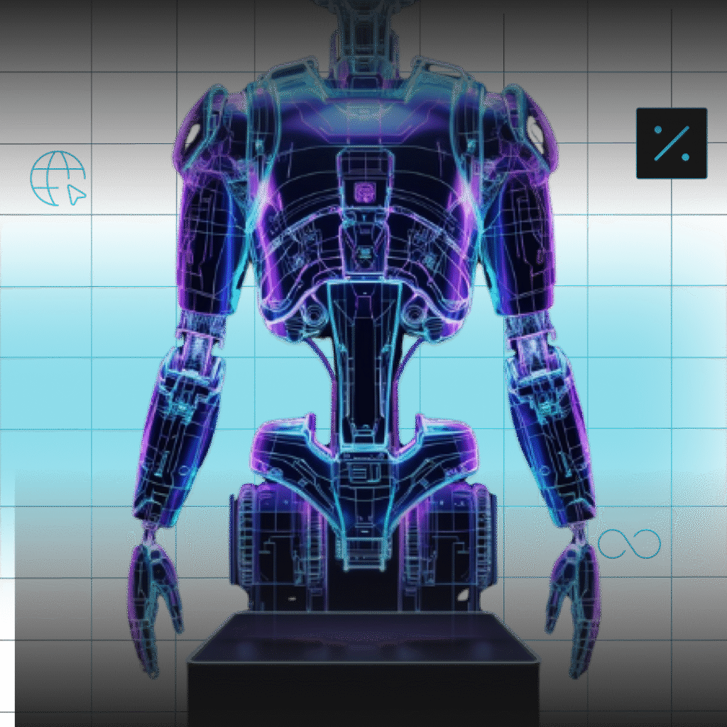 robotics business development and advertising infographic by aboveA.tech