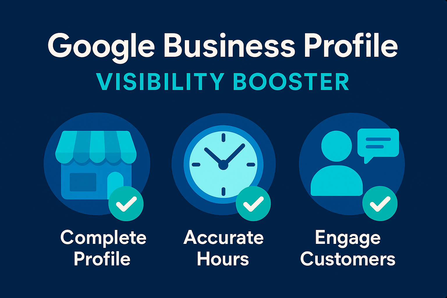 infographic for LA: complete your profile, keep hours accurate, and engage customers to boost local visibility, calls, and visits.