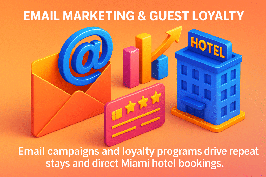 Miami hotels boost direct bookings with email marketing and guest loyalty programs, driving repeat stays in 2025.