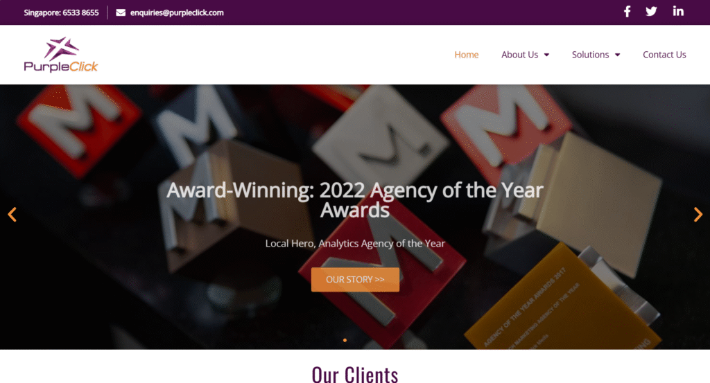 PurpleClick Media site