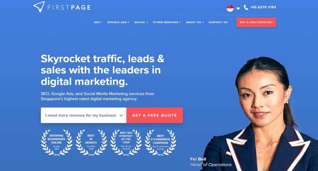 First Page Digital Singapore - large seo agency in singapore