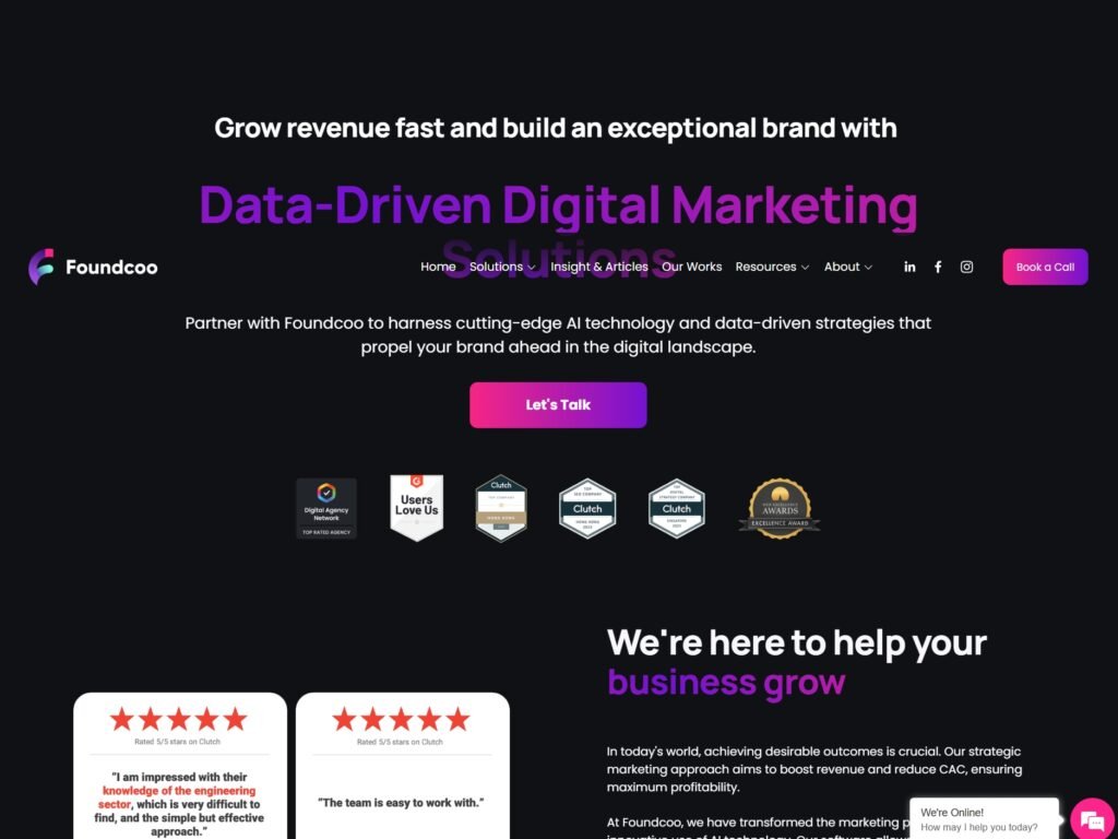 Foundcoo - Data-Driven Digital Marketing agency based in Singapore