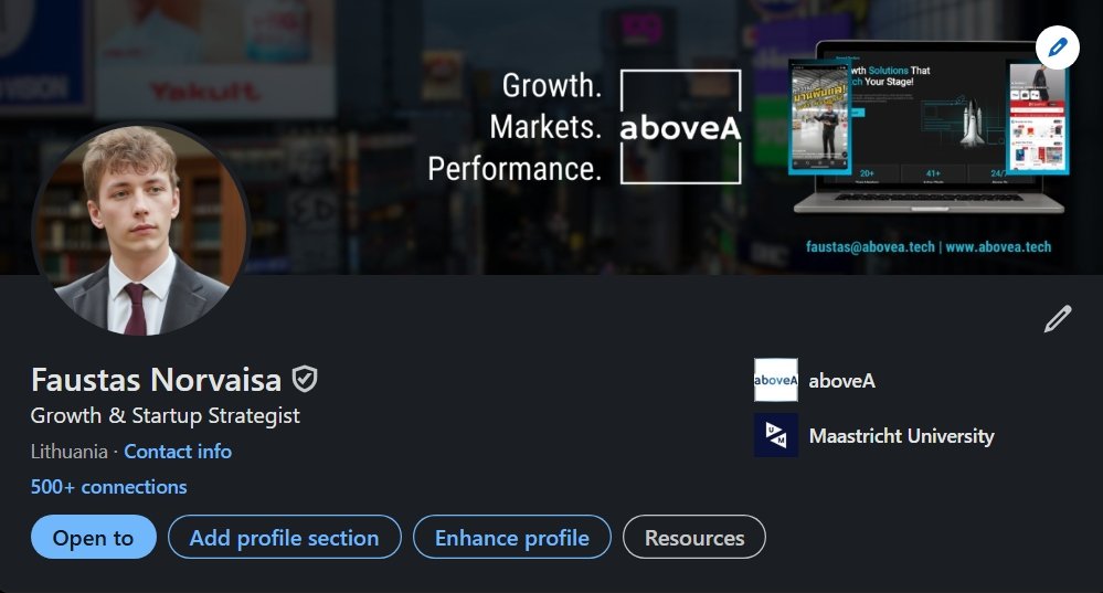 Faustas Norvaisa, CEO of aboveA LinkedIn profile