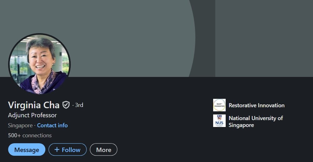 Dr. Virginia Cha linkedin