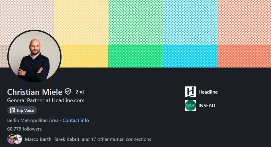 Christian Miele General Partner at Headline LinkedIn profile