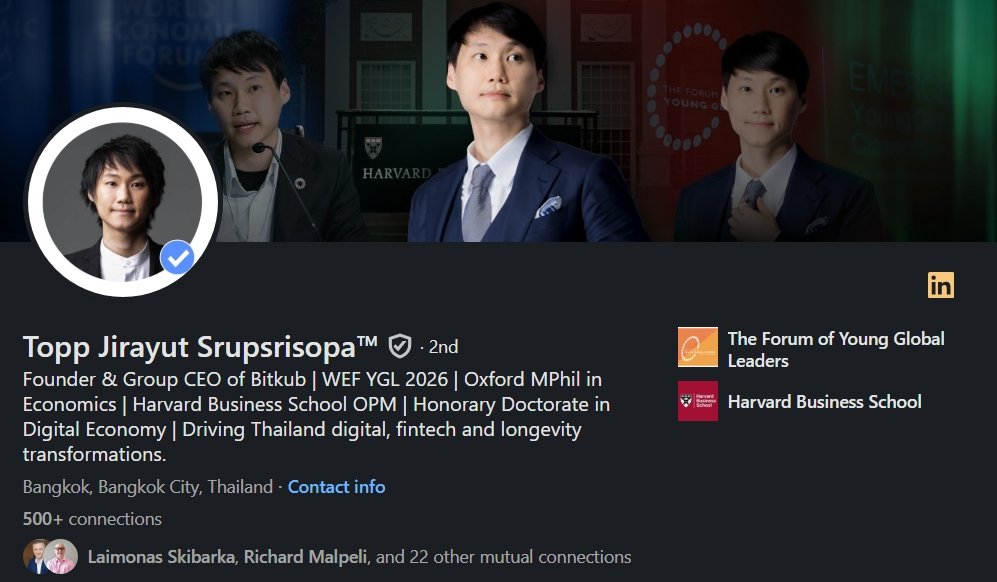 Jirayut “Topp” Srupsrisopa mentor connects fintech, blockchain, digital assets, regulation, founder visibility, and Thailand’s technology ecosystem.
