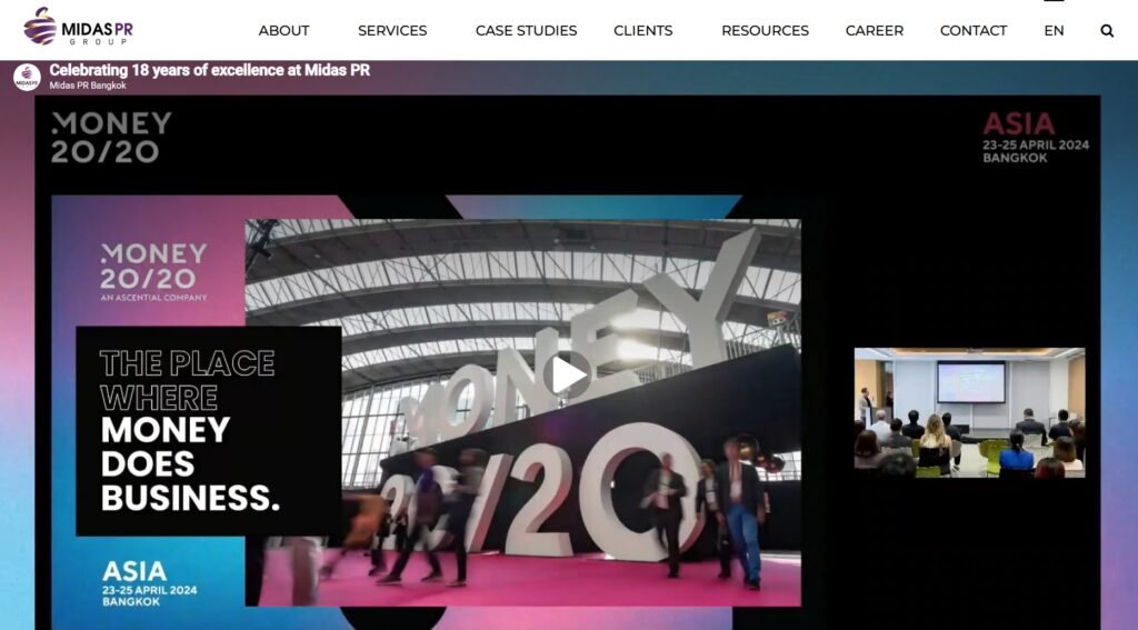 Midas PR is a Bangkok-based public relations agency