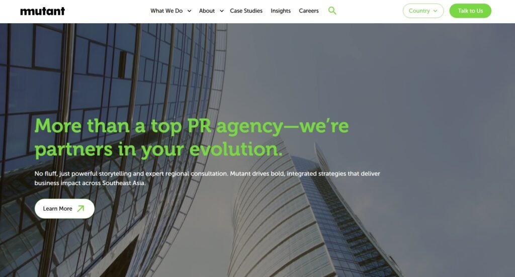 Mutant is an integrated PR and strategic communications agency