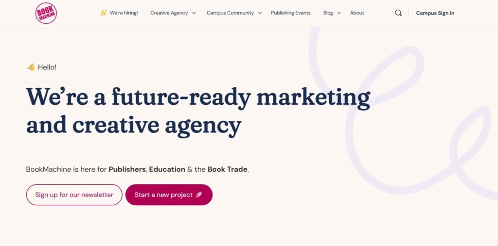 BookMachine is here for Publishers, Education & the Book Trade.