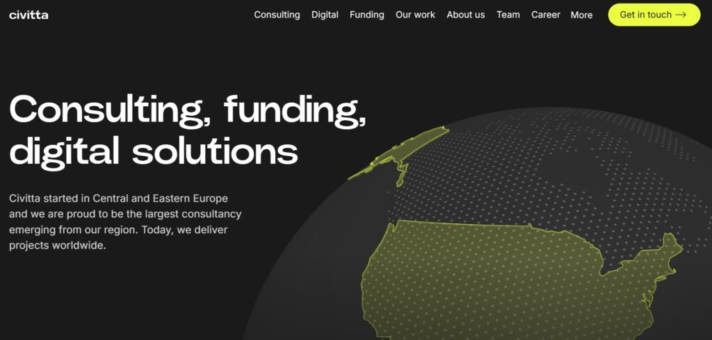 Civitta is largest consultancy emerging from europeam region, deliver projects worldwide.