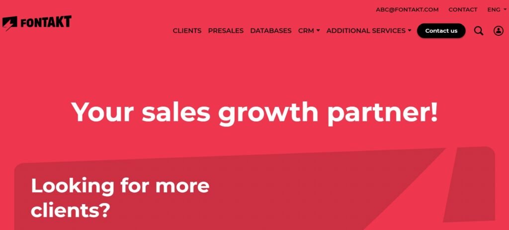 Fontakt says it supports companies entering Lithuania, Estonia, Latvia, Finland, and Sweden through B2B sales execution, cold calling, email outreach, and qualified meetings