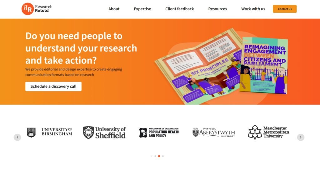 Research Retold is a UK-based research communication agency