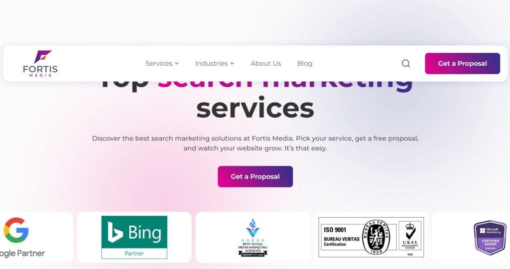 fortismedia top search advertising consultant
