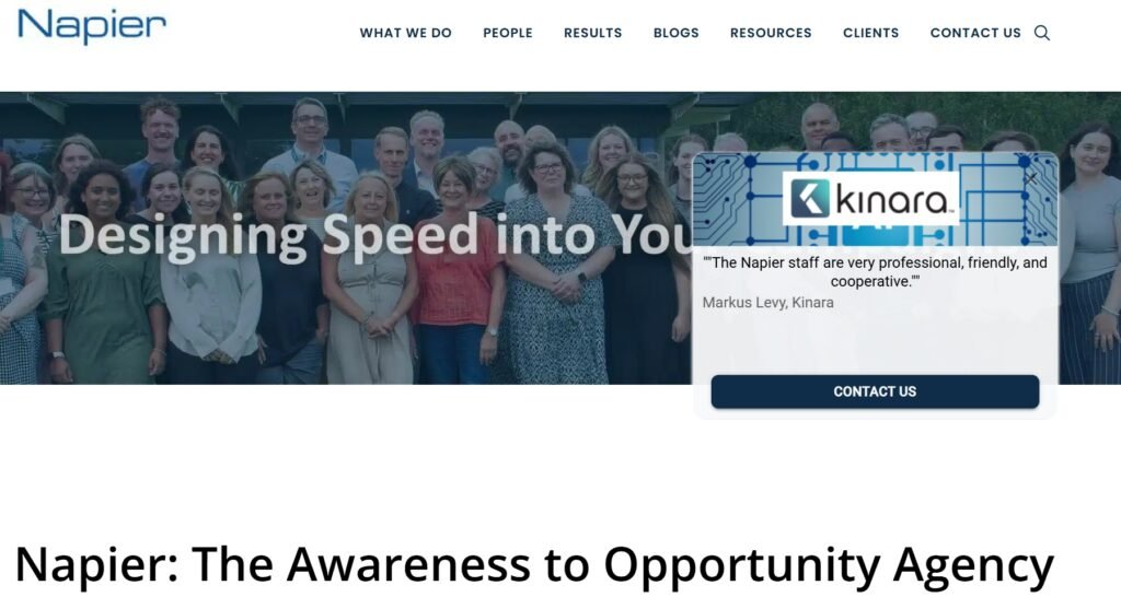 Napier The Awareness to Opportunity Agency