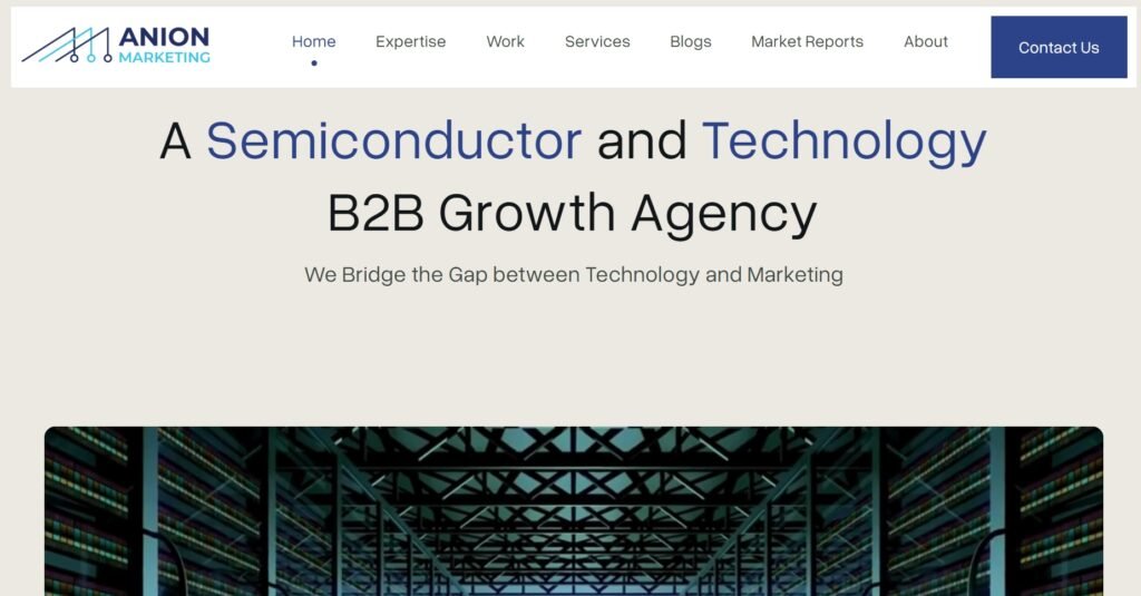 anionmarketing A Semiconductor and Technology B2B Growth Agency