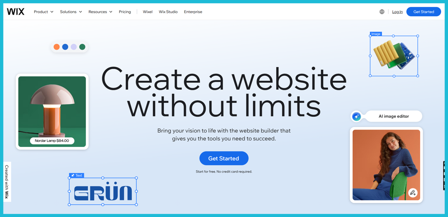 Wix e-commerce platform for creative and functional freedom