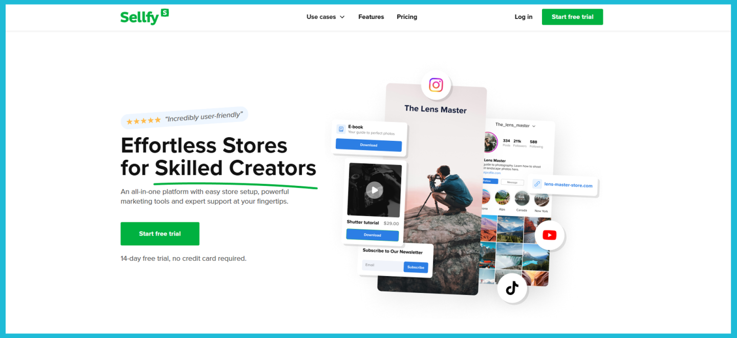 Sellfy digital product e-commerce platform